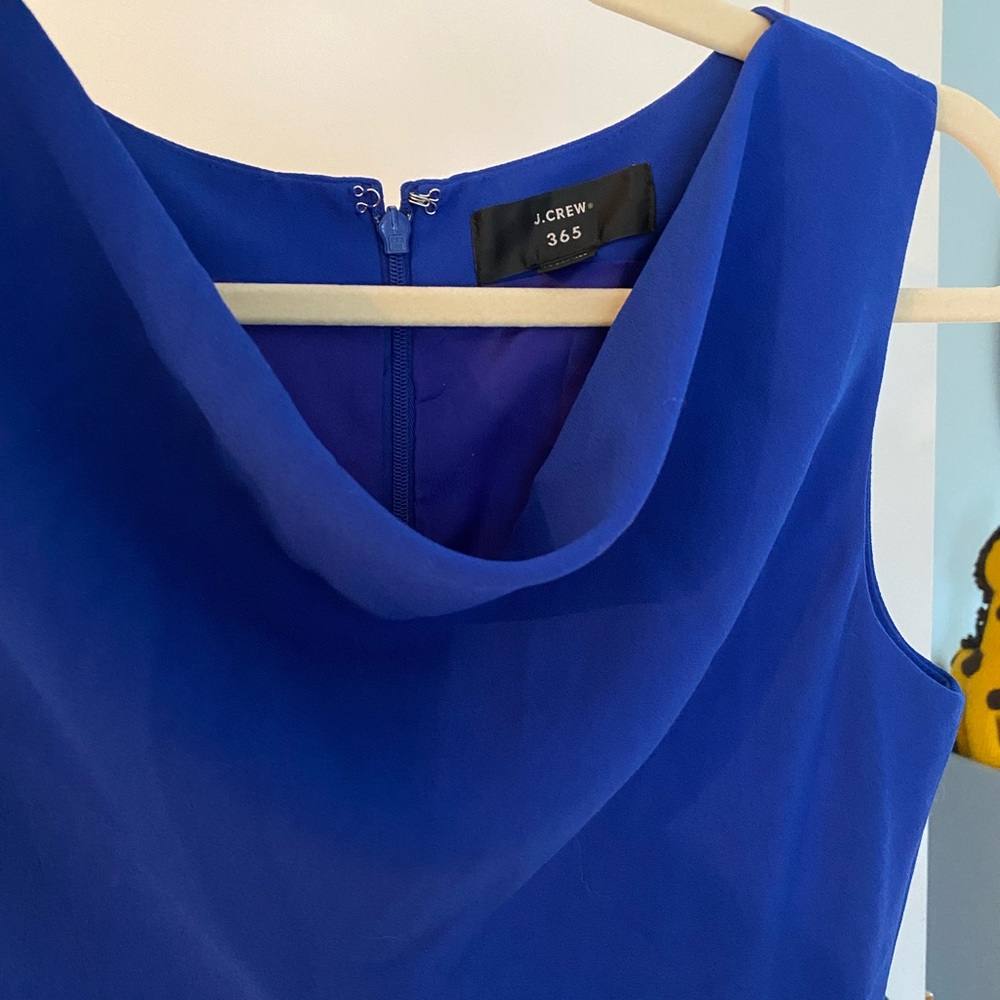 J. Crew cowlneck sheath dress in royal blue - Picture 4 of 5